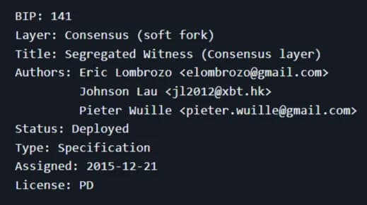BIP141 GitHub