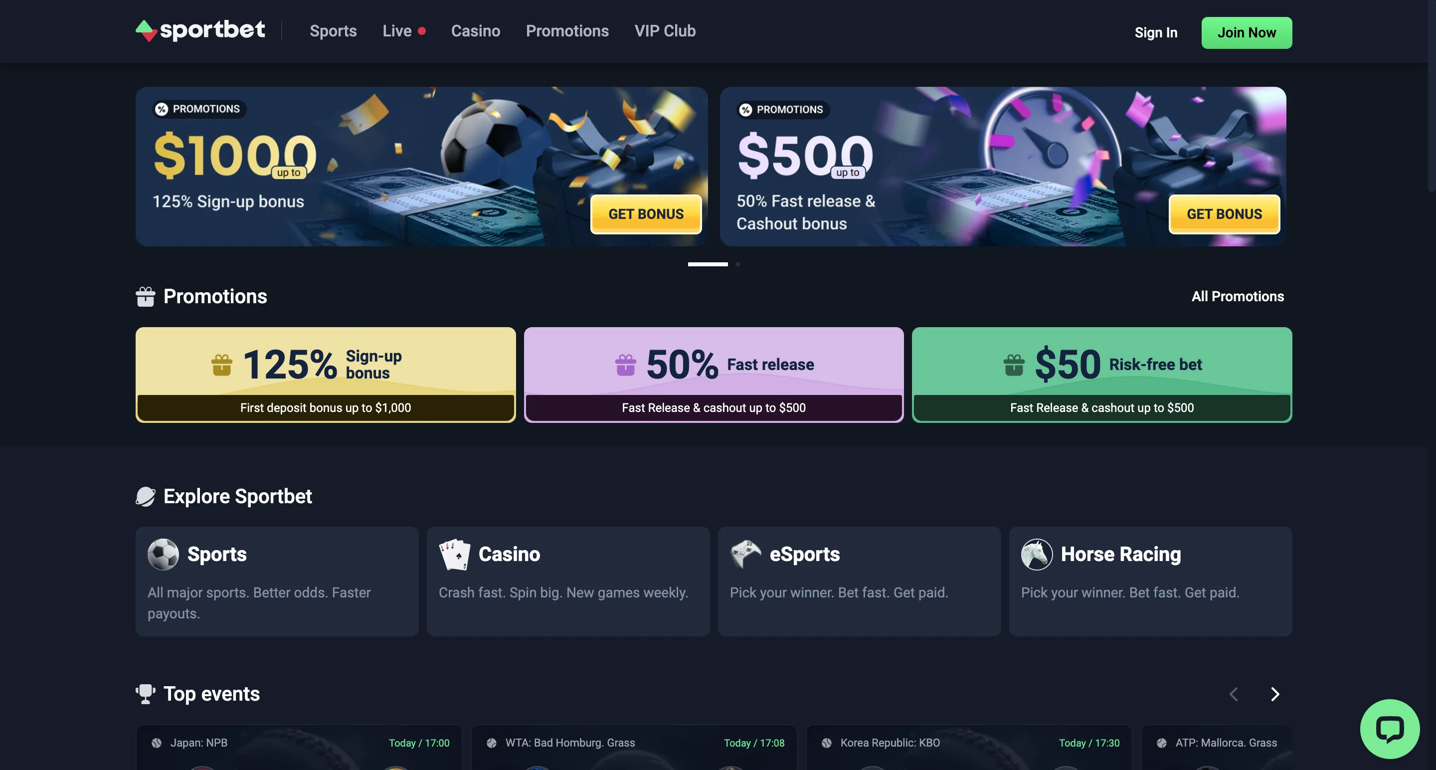 New sportbet.one UI