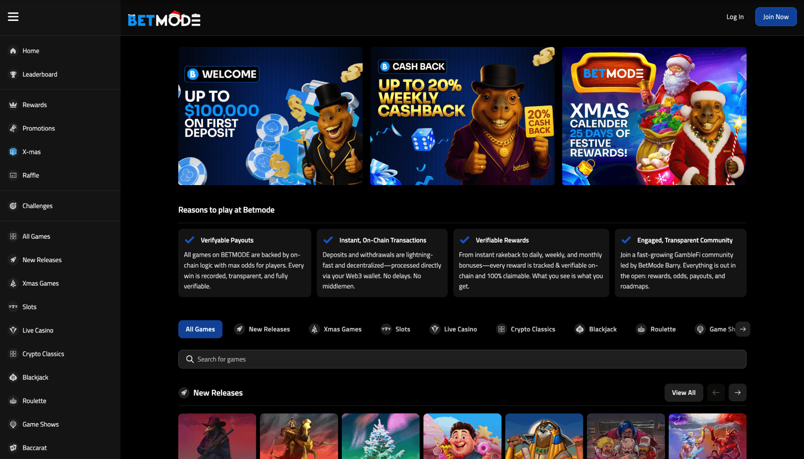 Betmode Casino screenshot