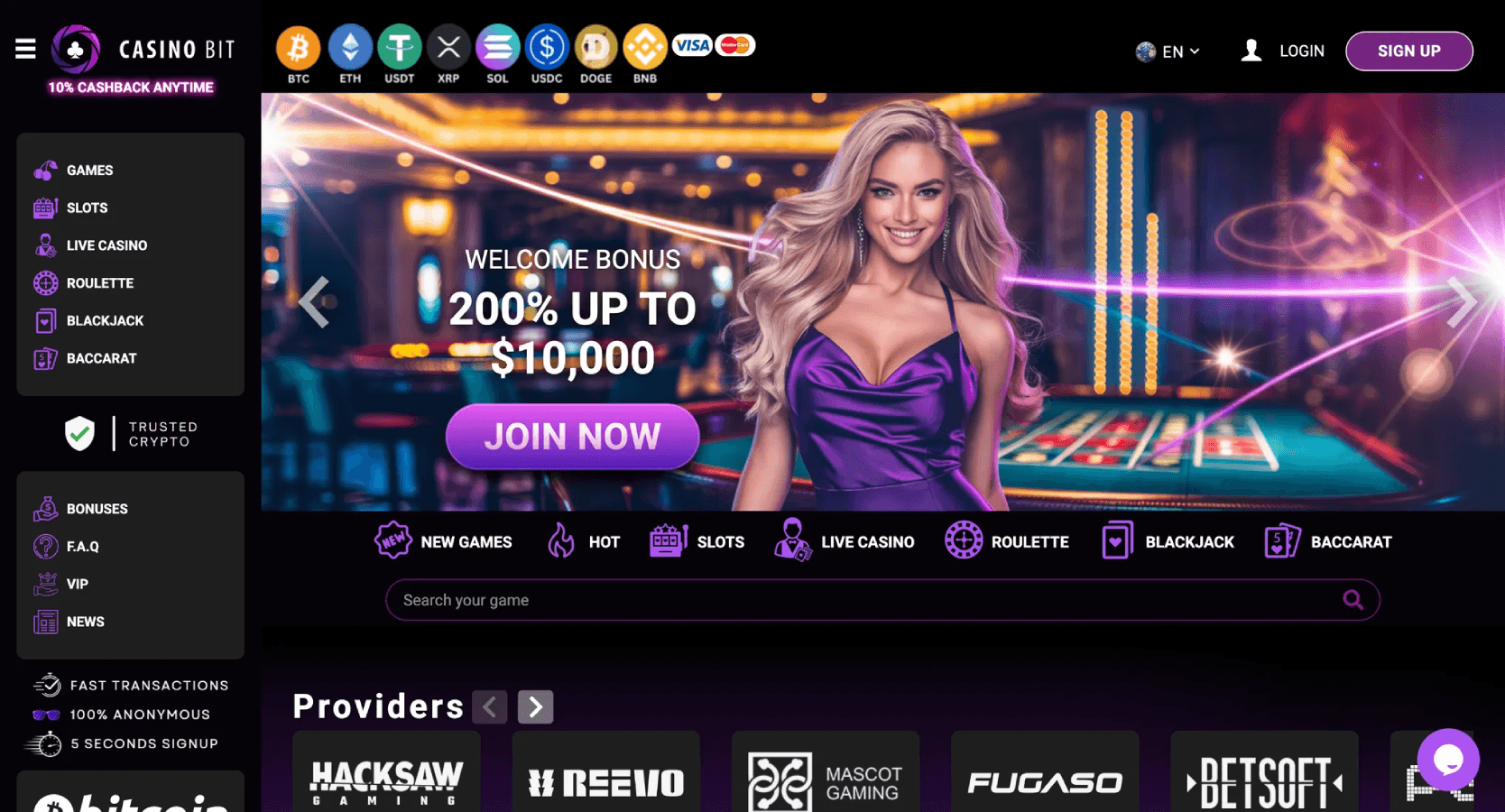Casinobit.io screenshot