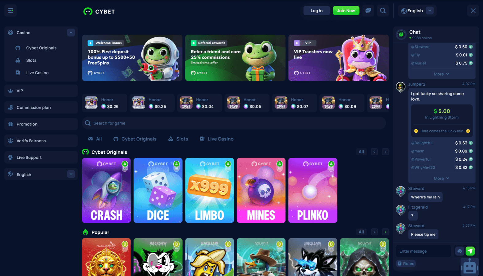 Cybet screenshot