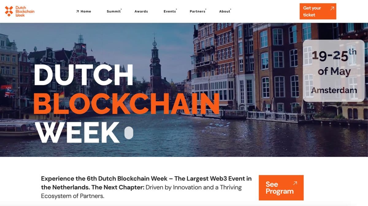 dutch-blockchain-week-2025 platform screenshot