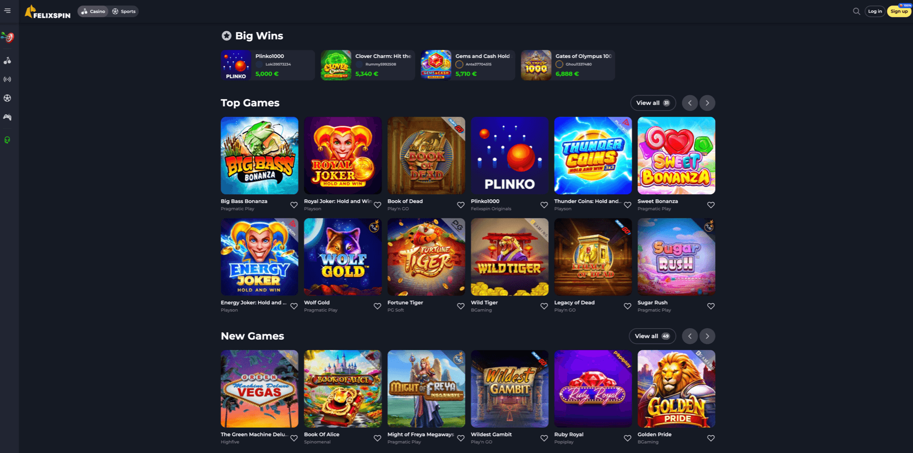Felixspin screenshot