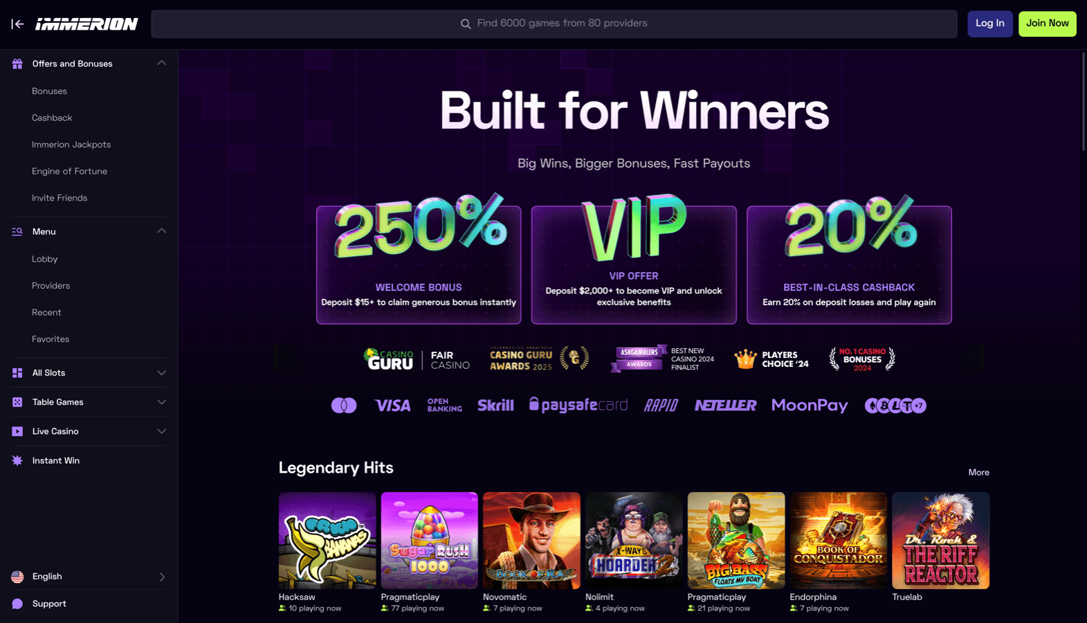 Immerion screenshot