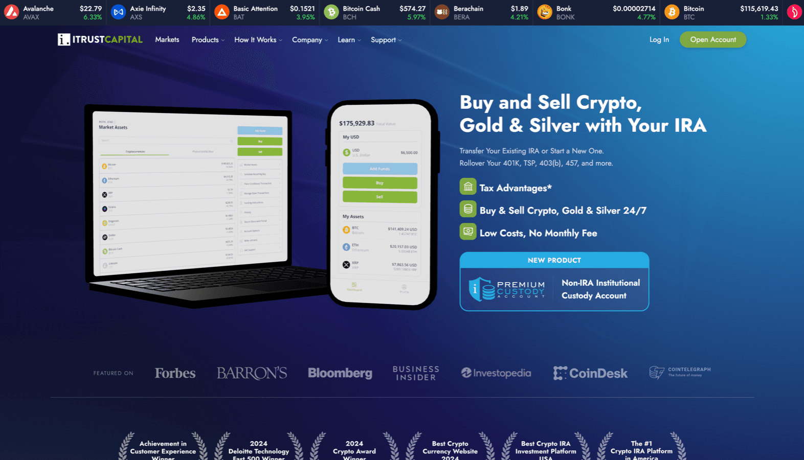 itrustcapital screenshot