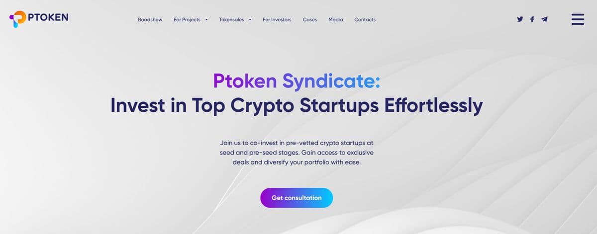 ptoken-syndicate platform screenshot