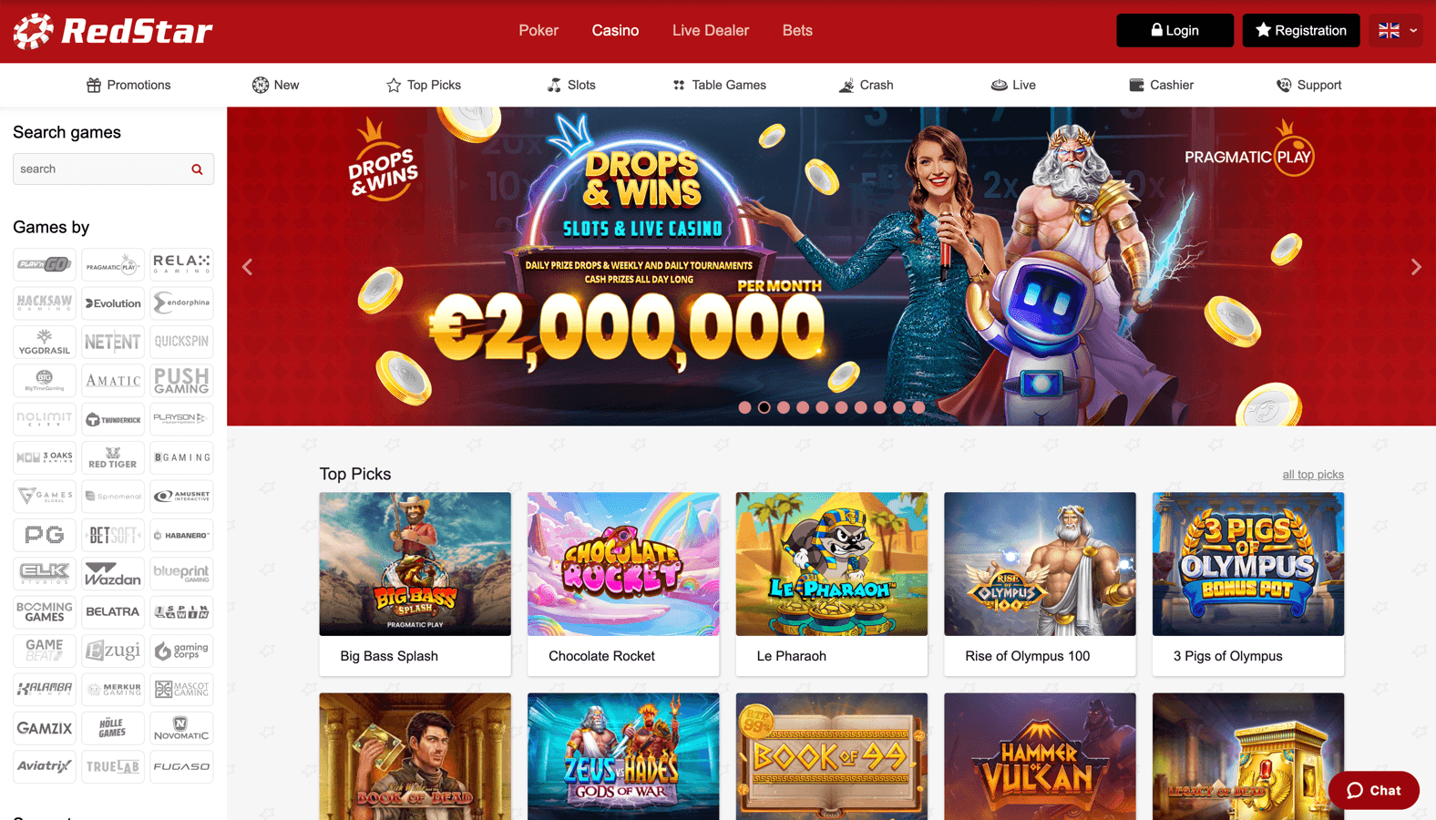 Red Star Casino screenshot