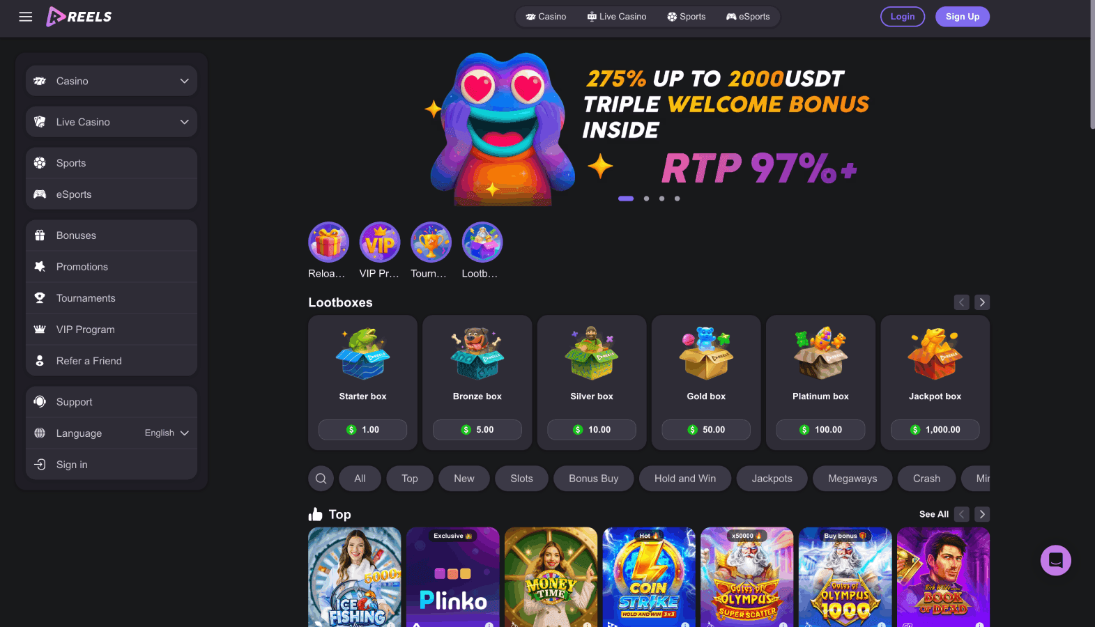 Reels.io screenshot