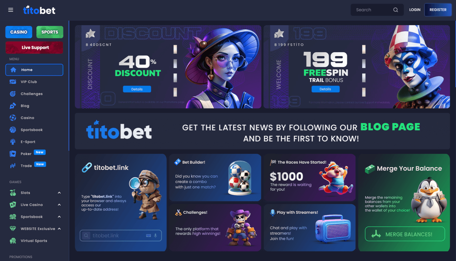 Titobet screenshot