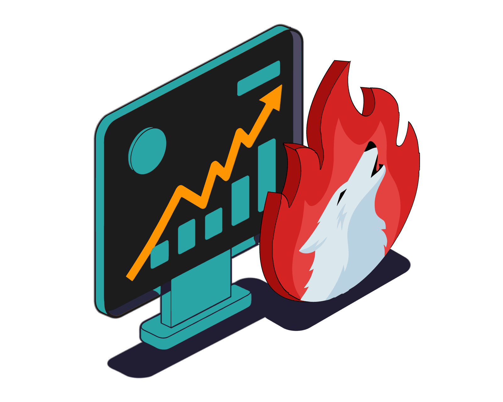 Howl crypto gambling risk management illustration