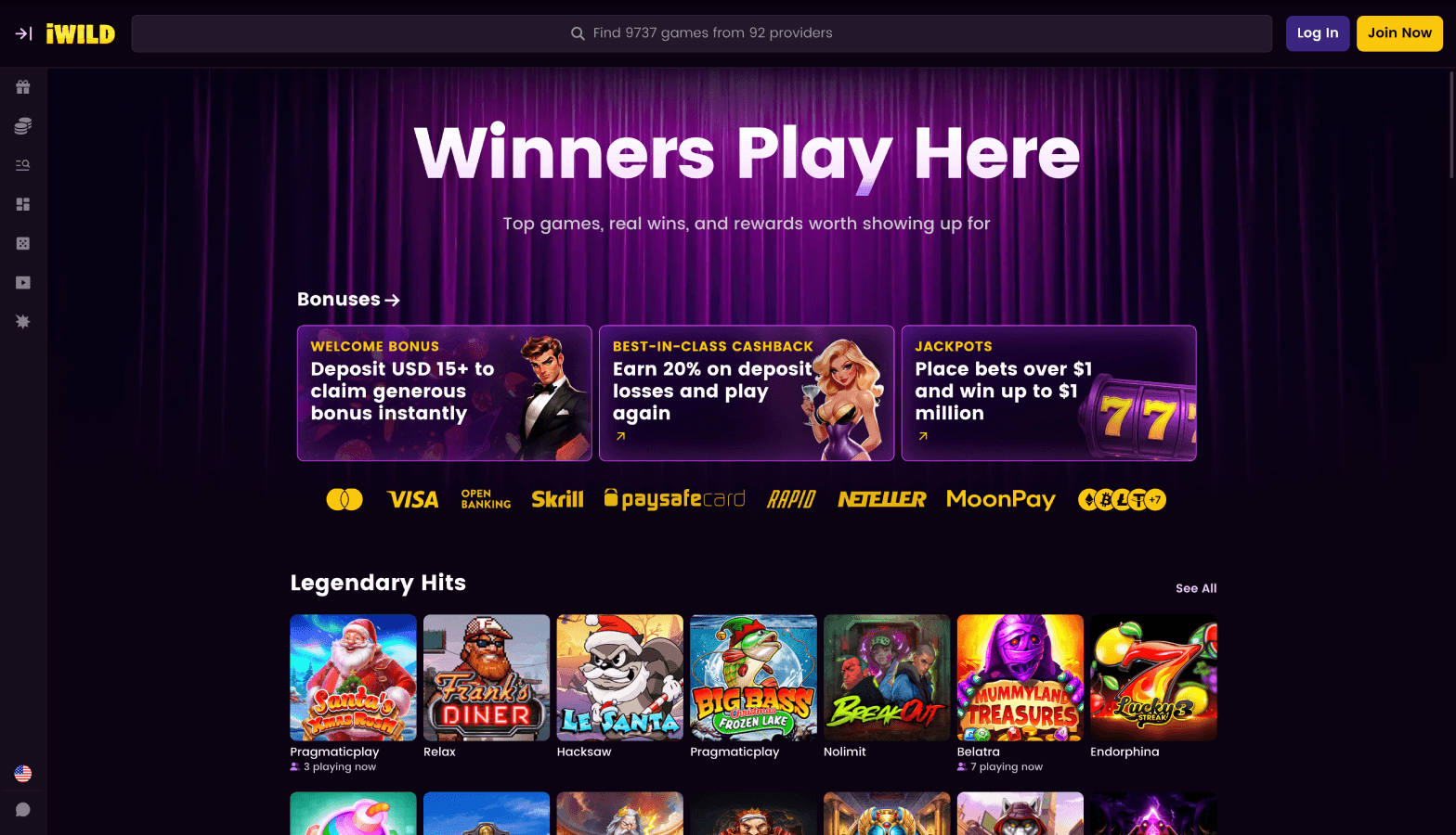 iWild Casino screenshot