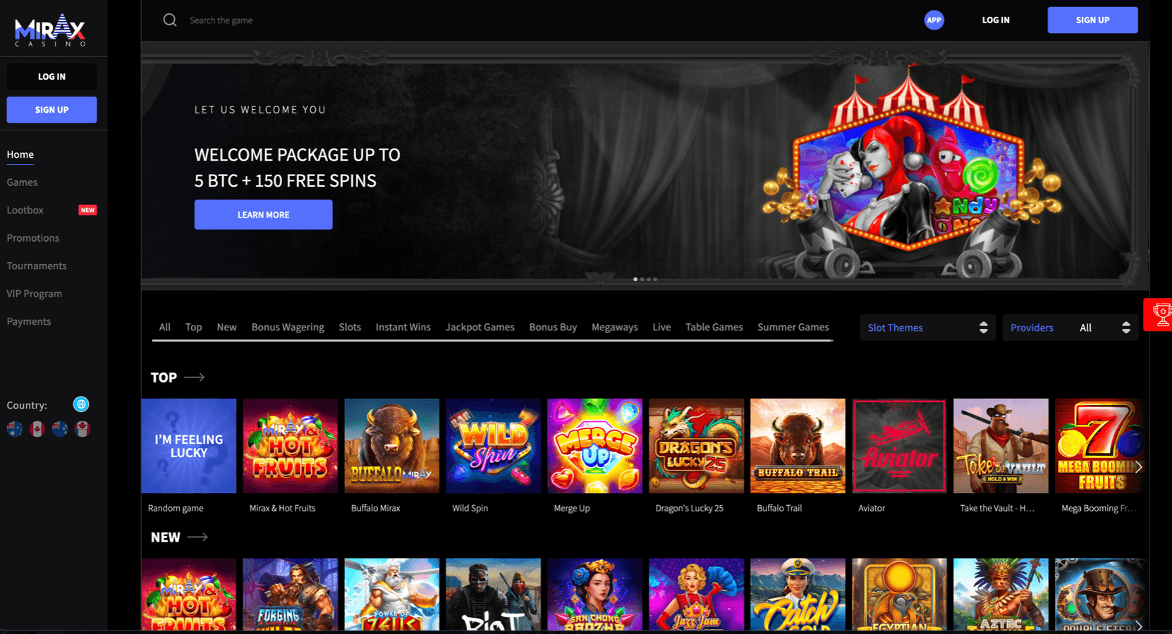Mirax screenshot