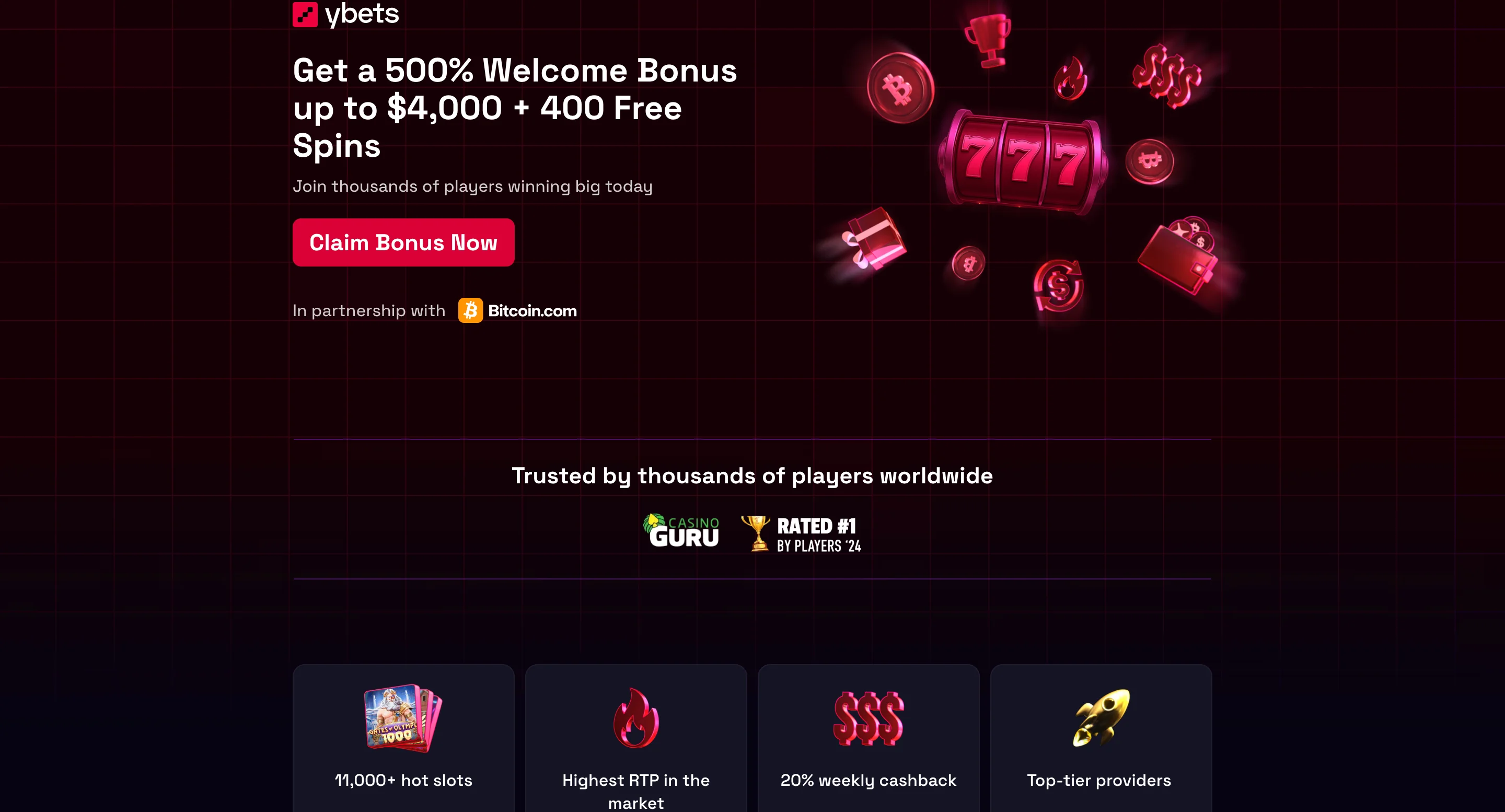 Ybets new UI image