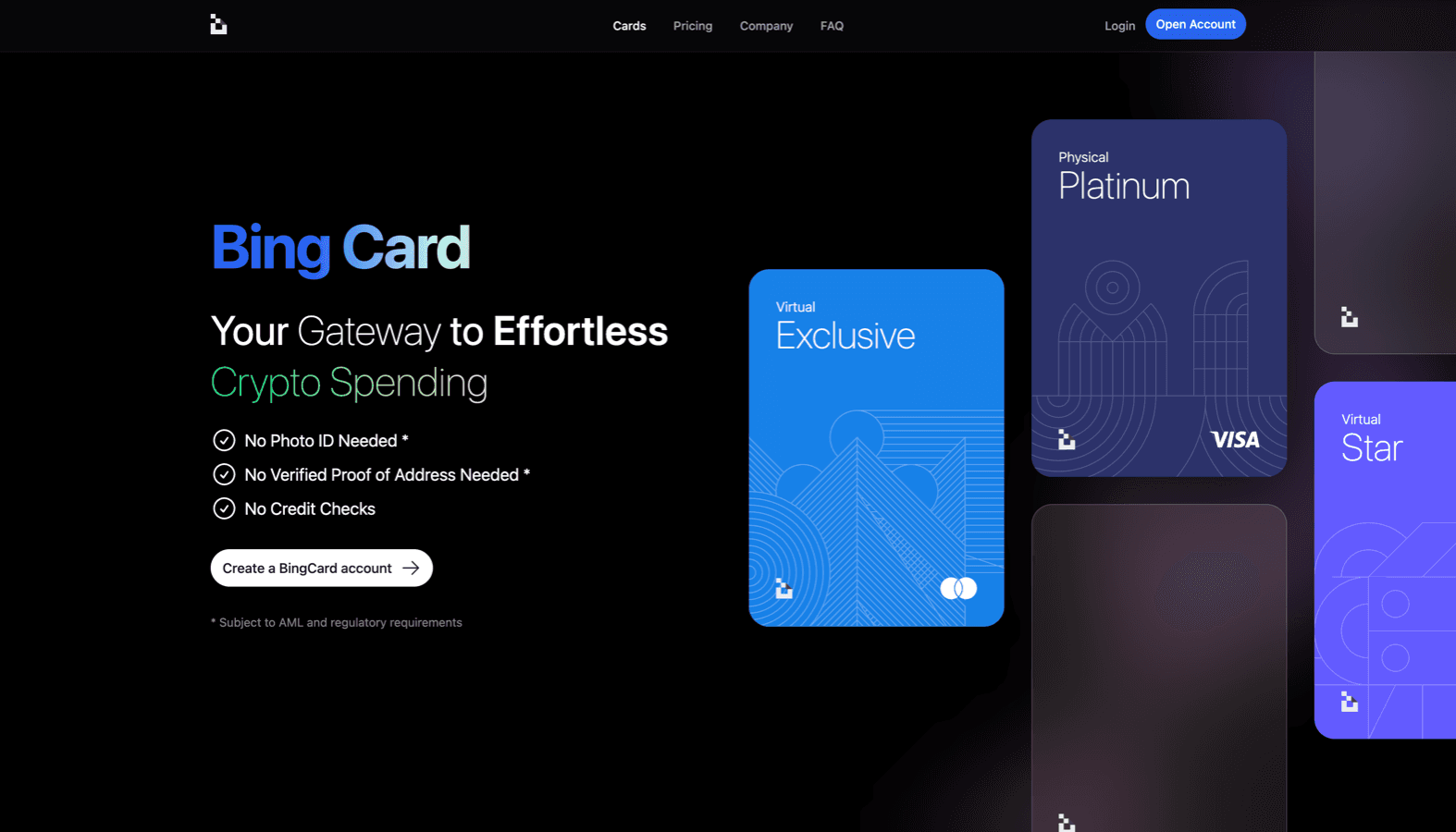 bingcard screenshot