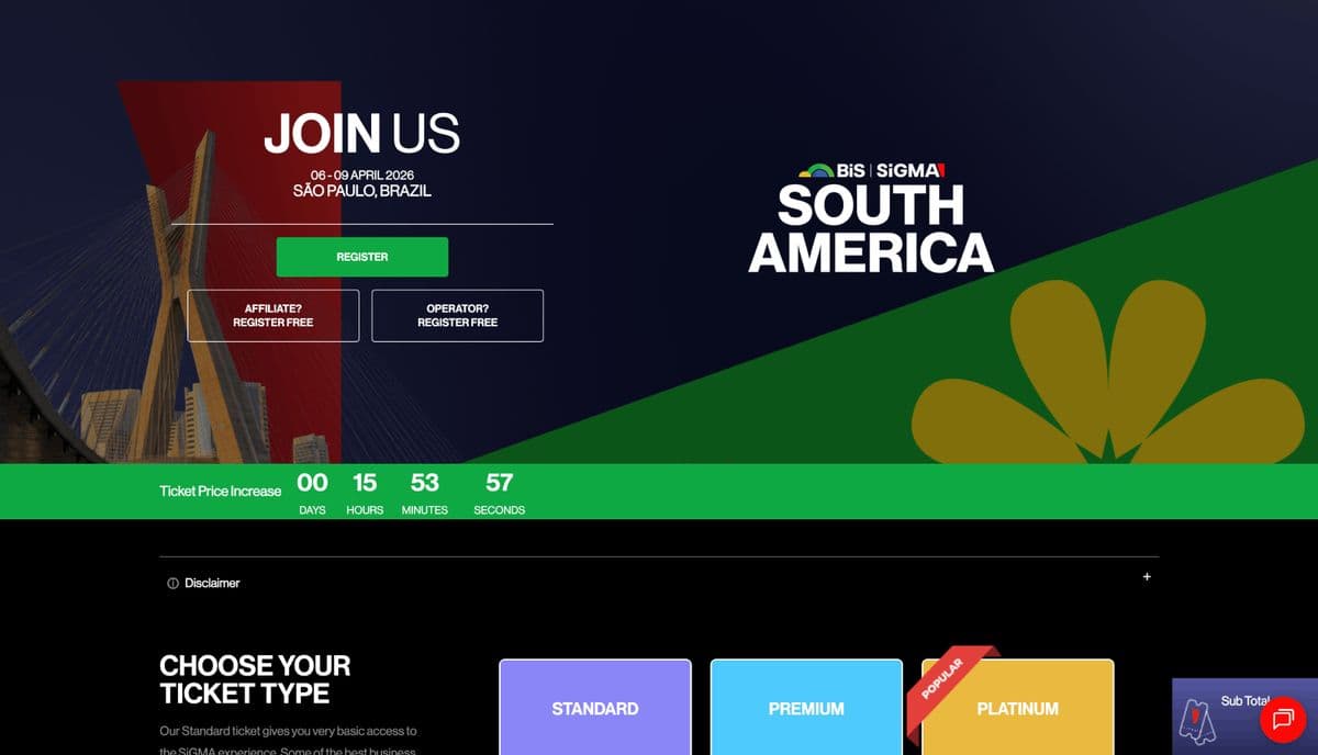bis-sigma-south-america-2026 platform screenshot