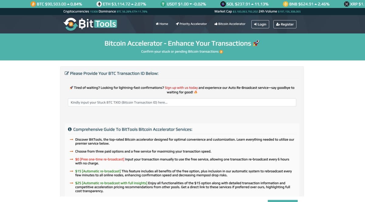 bittools platform screenshot