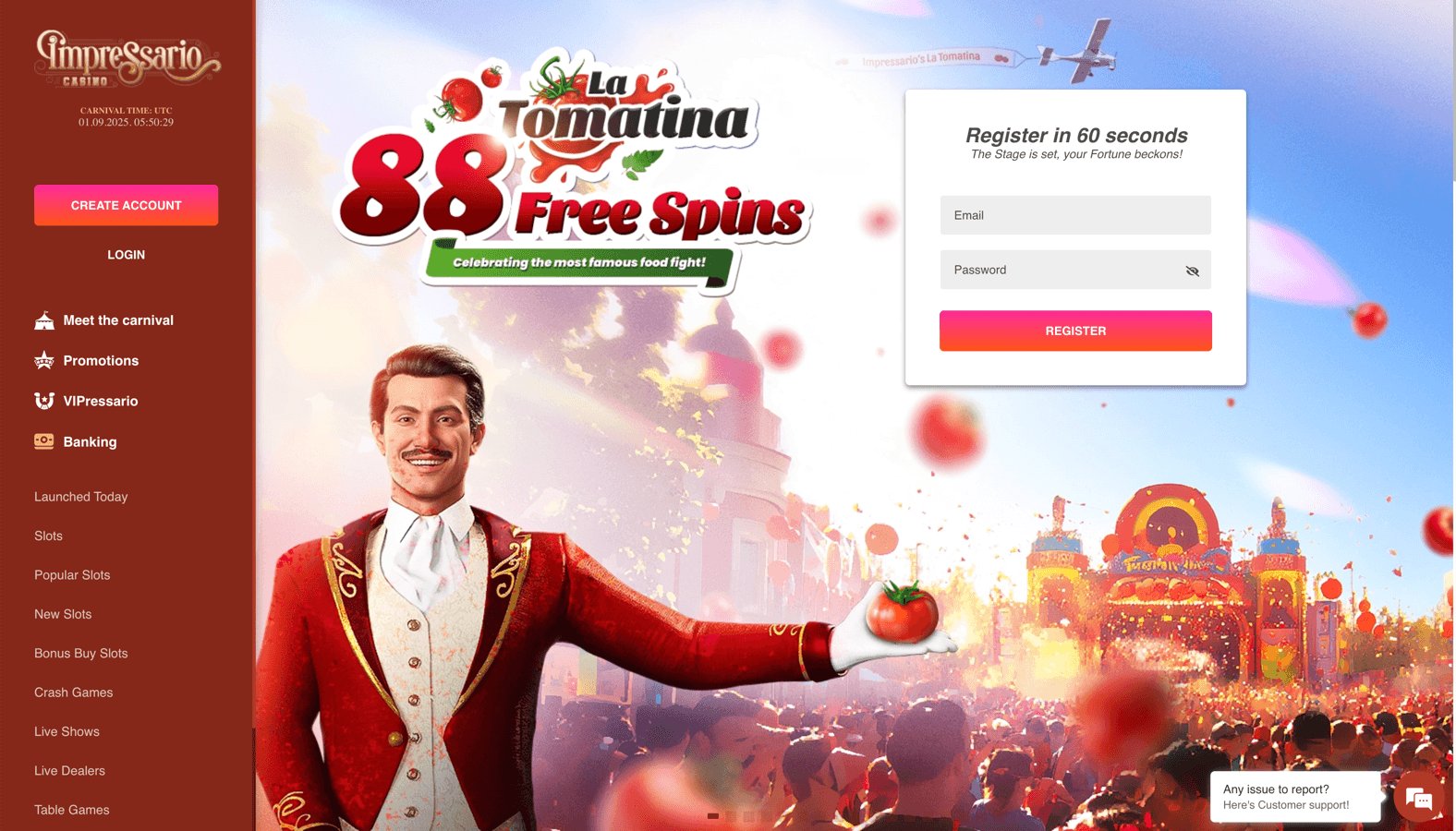 Impressario Casino screenshot