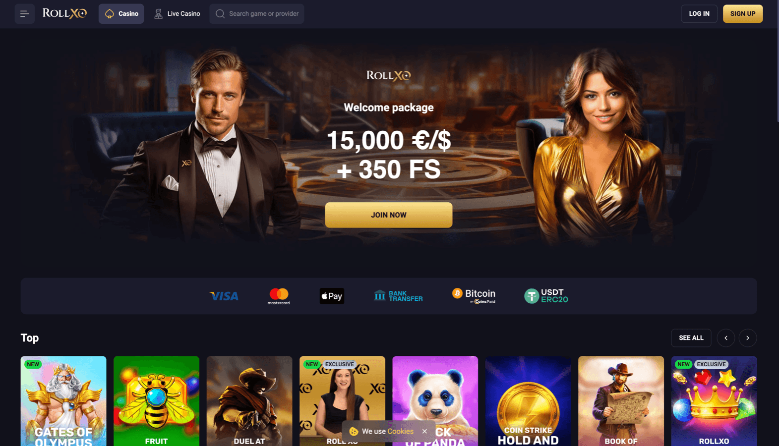 Rollxo Casino screenshot