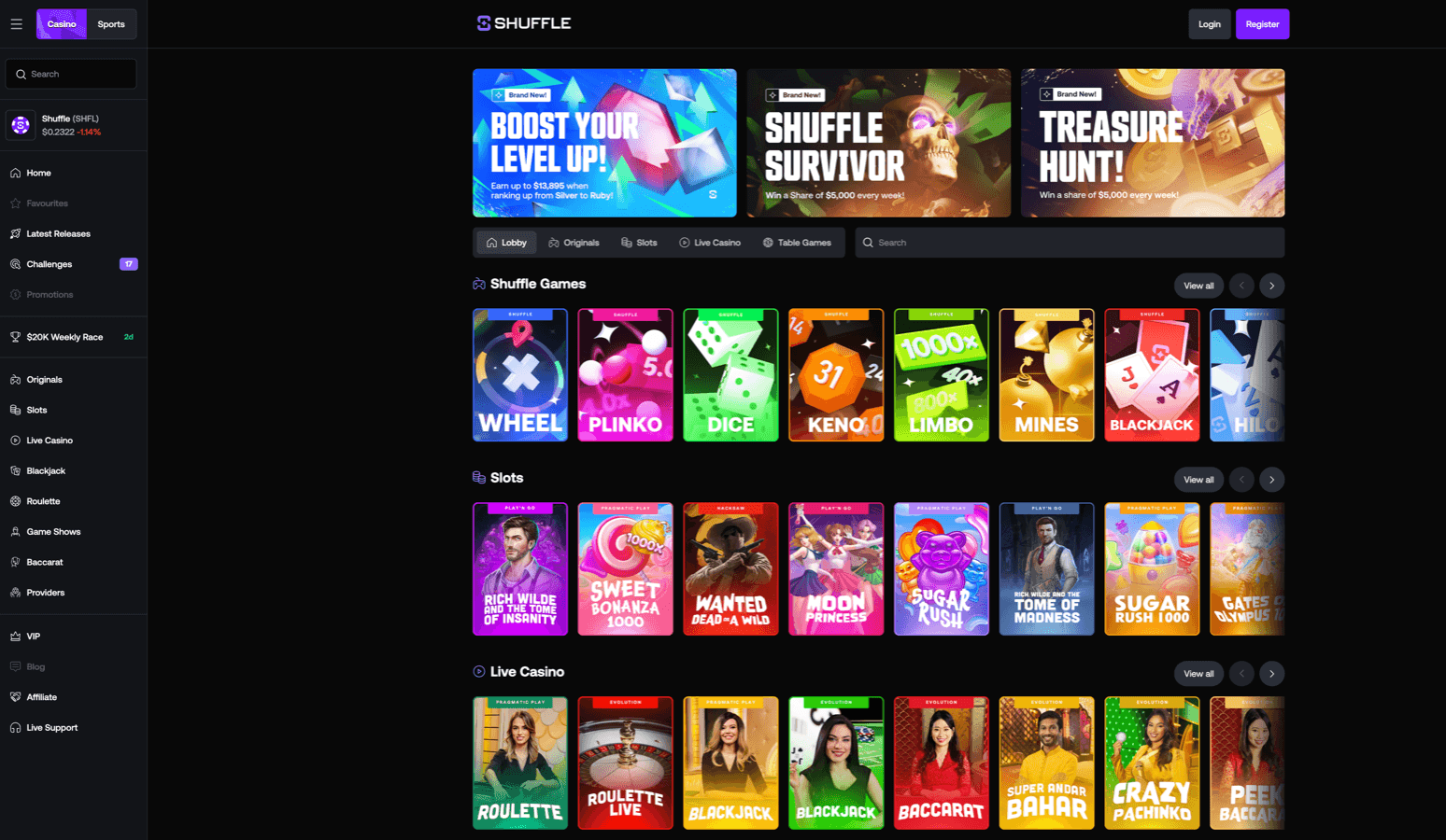 Shuffle screenshot