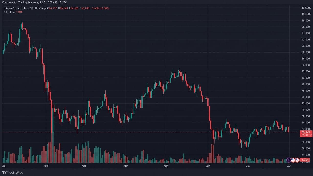 นักเทรดบิตคอยน์ขาดทุน 100 ล้านดอลลาร์ เมื่อ BTC ร่วงลง 3,000 ดอลลาร์ใน 12 ชั่วโมง