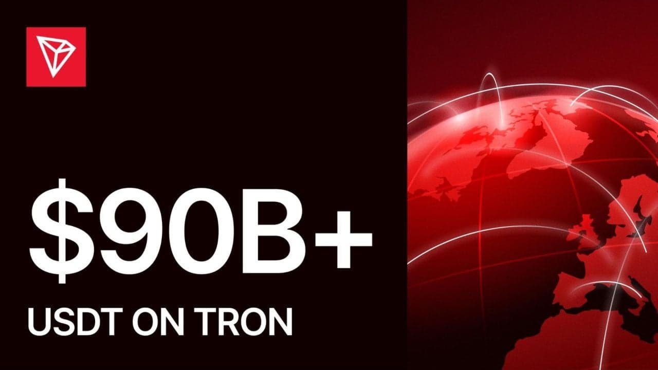 USDT-i maht TRON-i võrgustikus ületab 90 miljardit dollarit, kuna TRON on USDT-i ülekannete mahu poolest esikohal 4,2 triljoni dollariga käesoleva aasta algusest alates