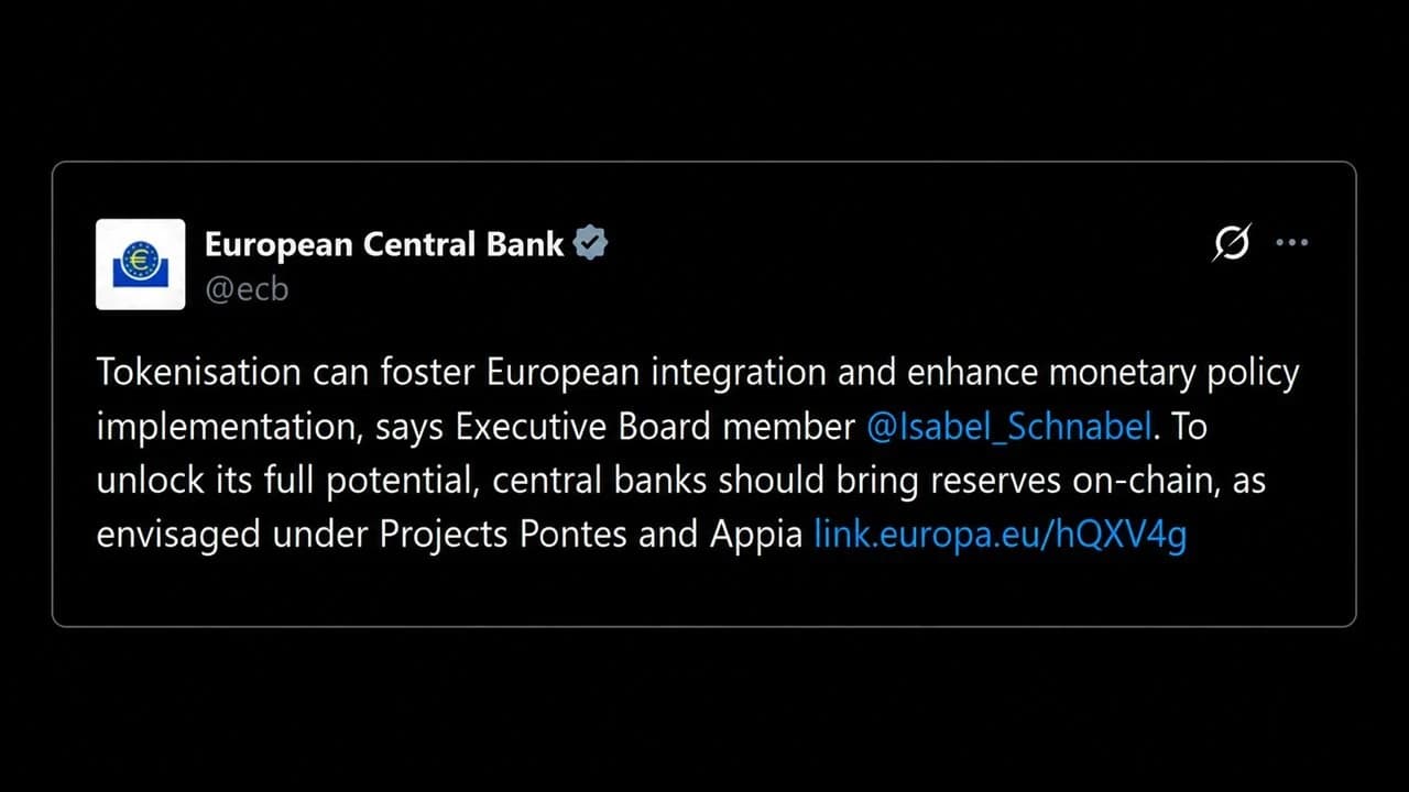 Schnabel van de ECB: geld van de centrale bank ‘moet op de blockchain’