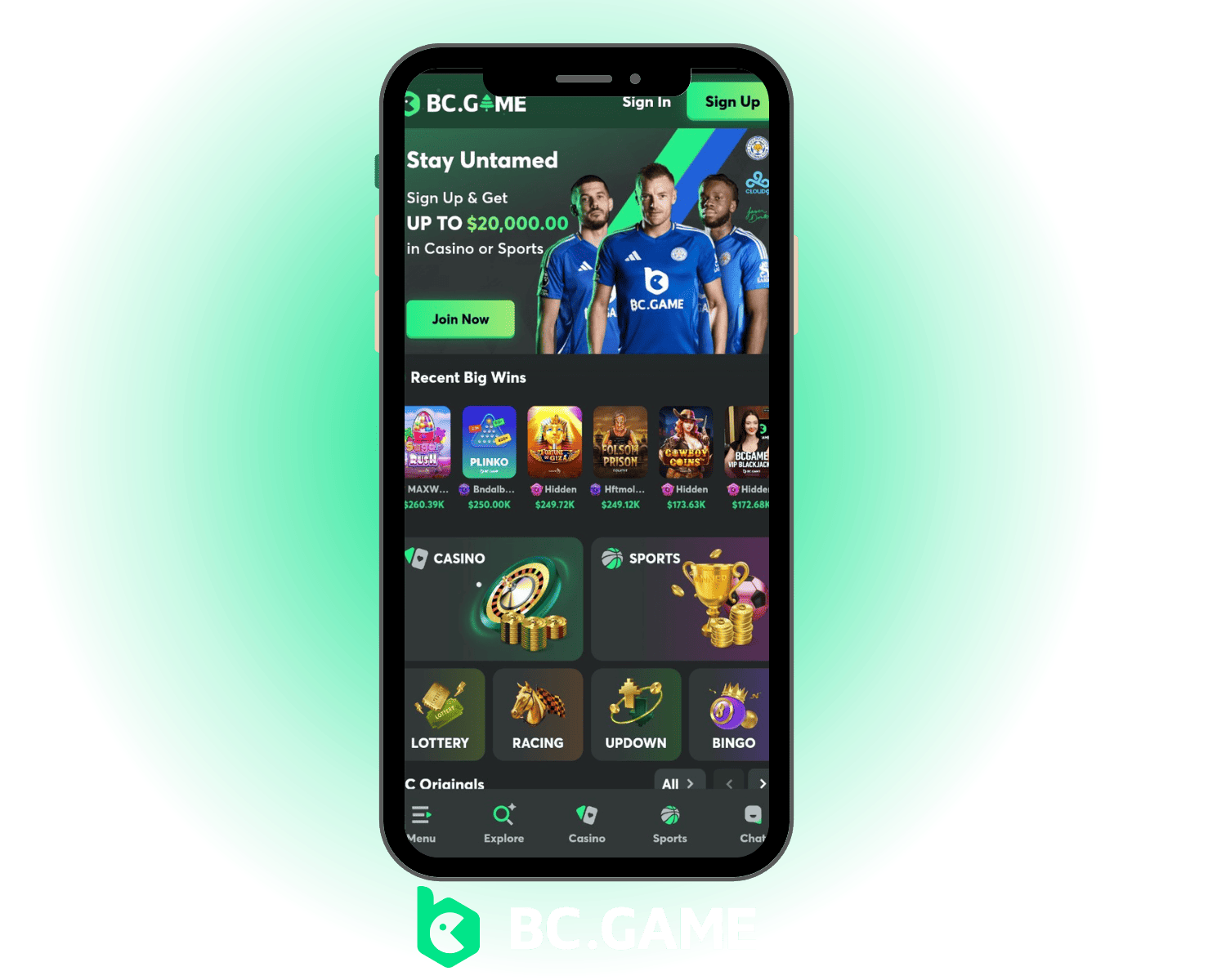 BC.Game Mobilde - Uygulama vs. Tarayıcı