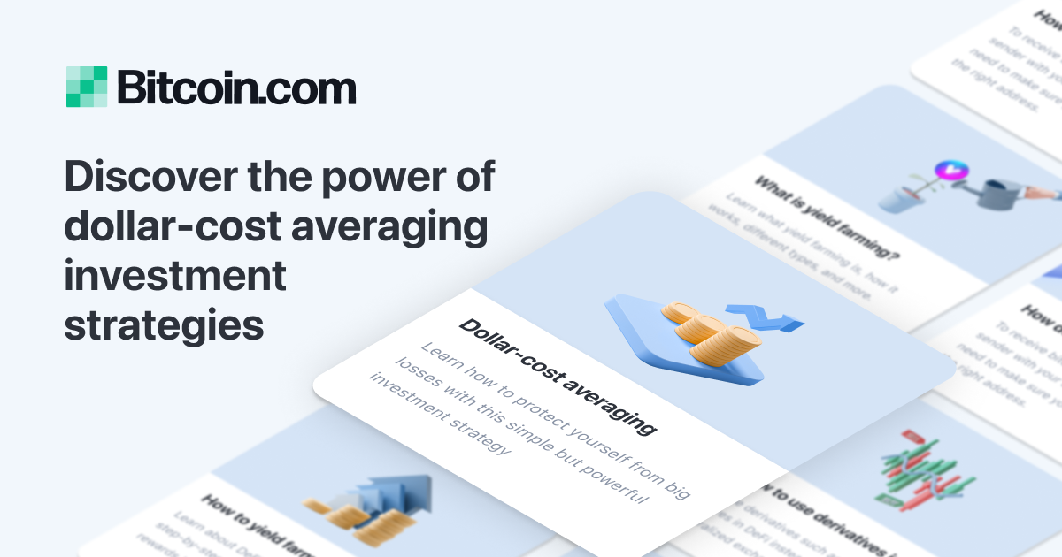 Dollarcost averaging Learn about crypto, DeFi, and investing Get