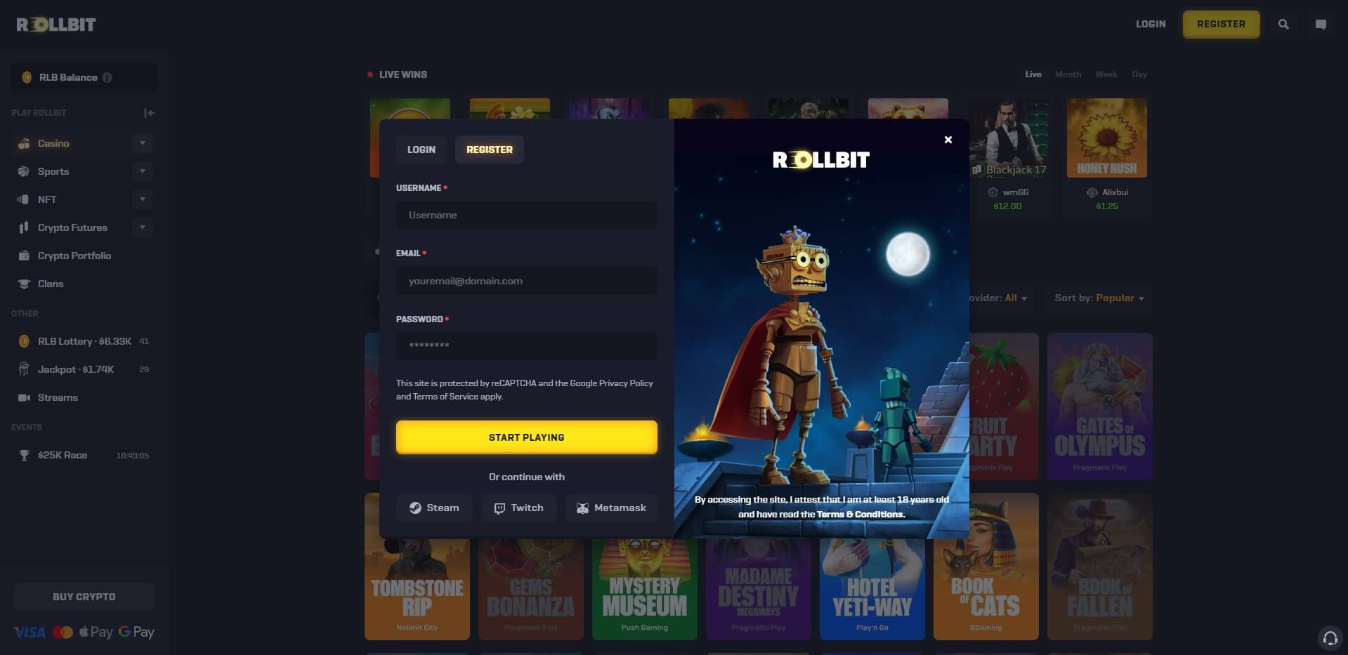 How to Use Rollbit: Casino, Sportsbook & Crypto Trading Walkthrough