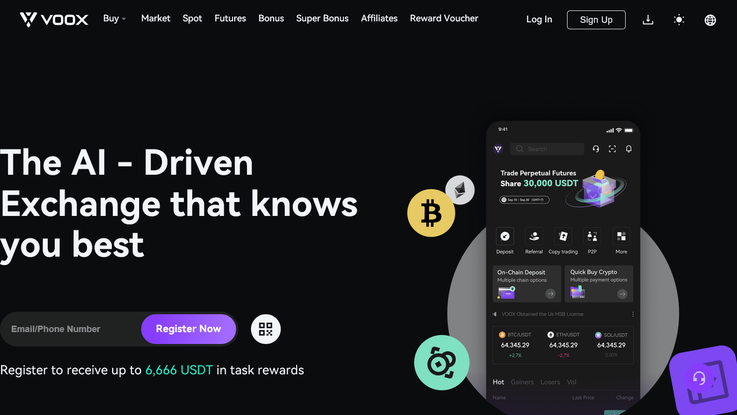 VOOX - Innovative cryptocurrency exchange platform driven by AI technology
