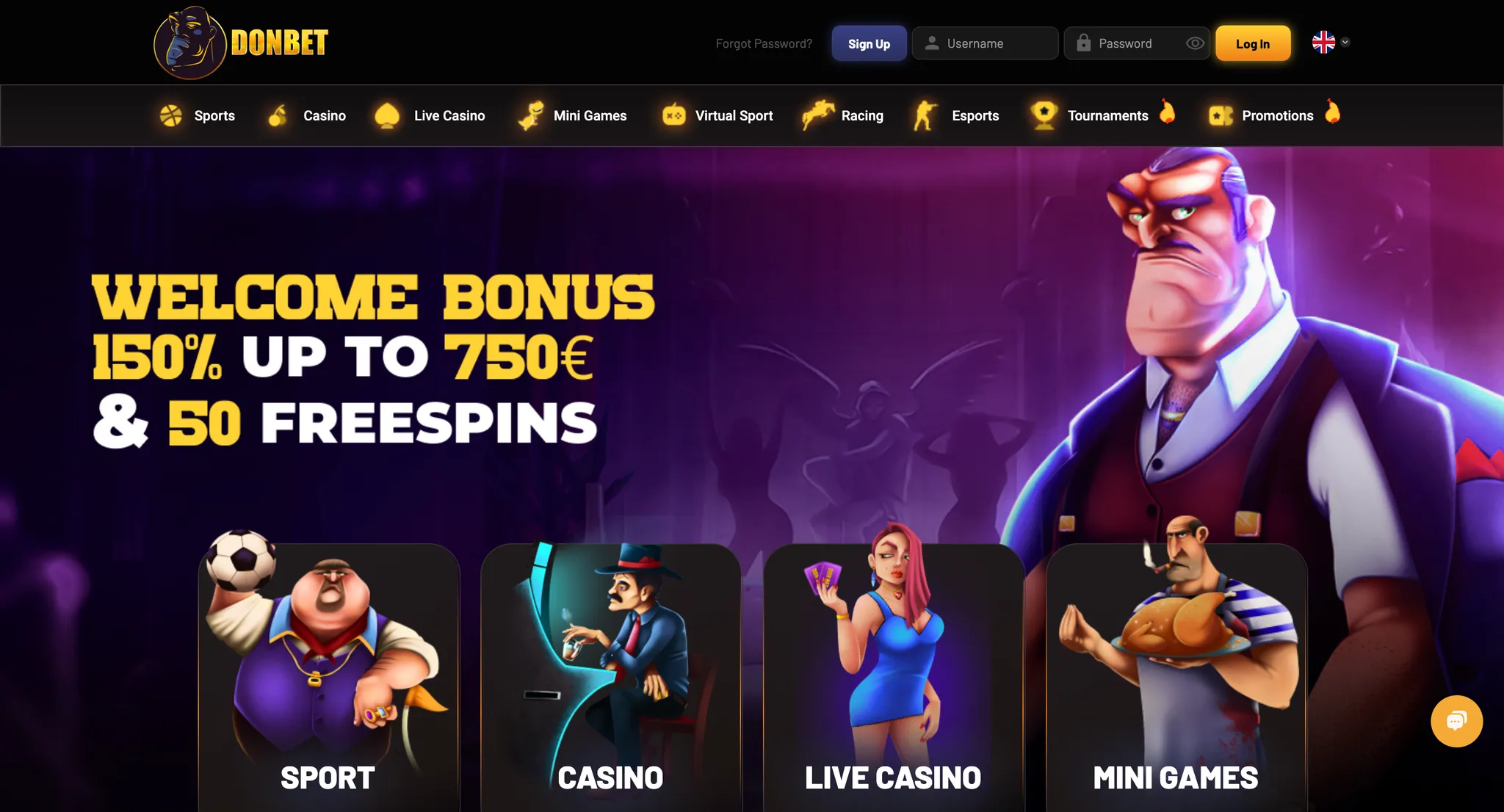 Donbet Casino – Mafia-Themed Crypto Casino with Rich Rewards