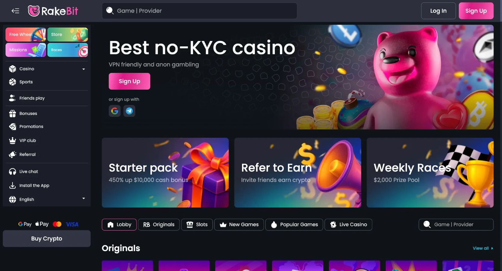 Rakebit: O Futuro dos Jogos Cripto com Privacidade e Segurança Inigualáveis