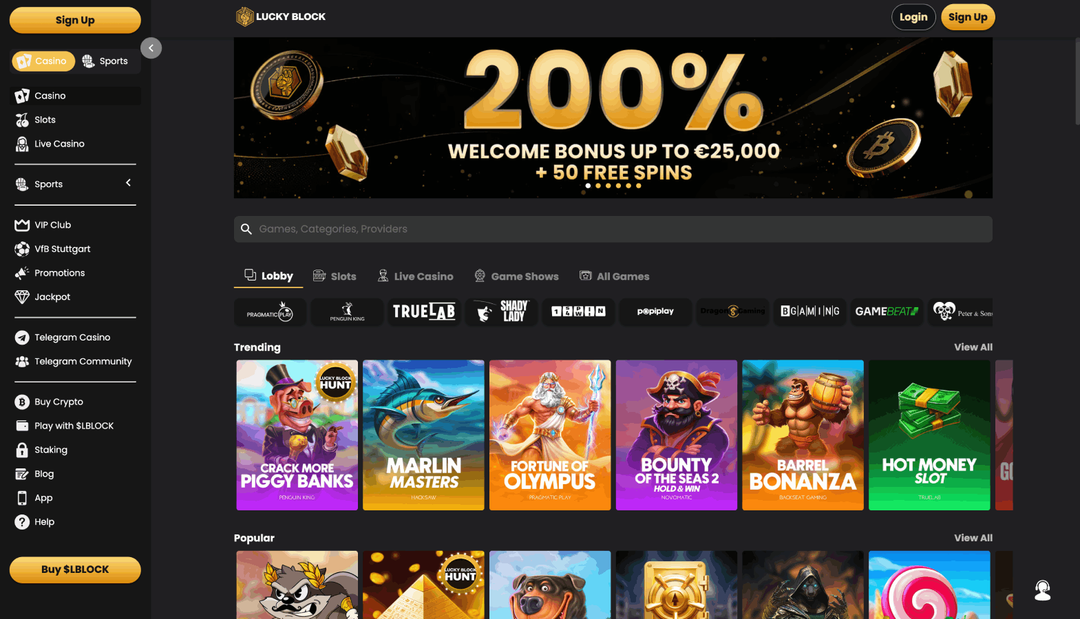 Lucky Block games screenshot